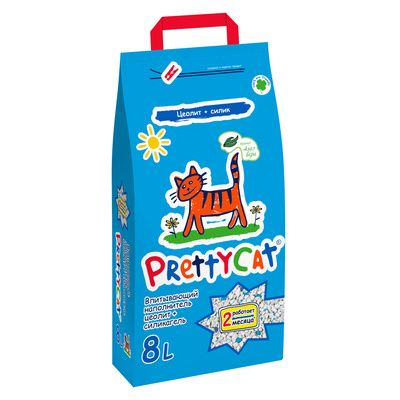 Купить pretty cat наполнитель для кошек впитывающий с алоэ
