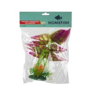 Купить homefish Антуриум растение для аквариума пластиковое с грузом
