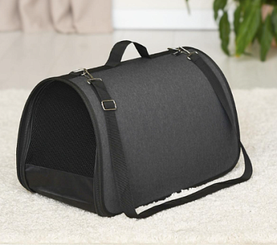 СКИДКА Lelap сумка-переноска "Папильон" для кошек и собак, черный