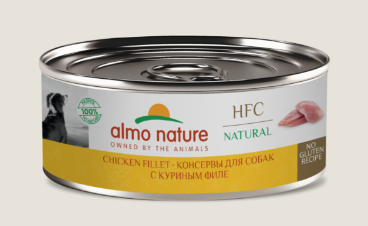 Almo Nature (HFC, Natural, Chicken Fillet) консервы для собак и щенков с куриным филе