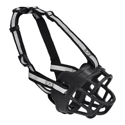 Купить tappi Кордата амуниция намордник силиконовый со светоотражающей полосой для собак, черный