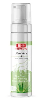 BioPetActive шампунь-пена для кошек для сухой очистки шерсти с алоэ вера
