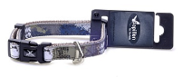 Купить СКИДКА papillon нейлоновый ошейник для собак "Рок-н-ролл", серый