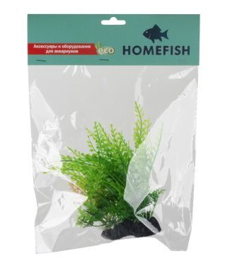 Купить homefish Риччия растение для аквариума пластиковое с грузом