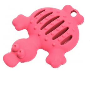 Купить homepet dental Игрушка Утка для собак, для чистки зубов, розовая
