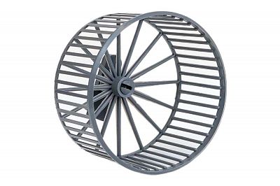 Купить homepet игрушка колесо для грызунов пластиковое без подставки серое