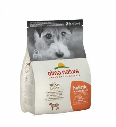 Купить almo nature holistic сухой корм для взрослых собак малых пород со свежим ягненком и коричневым рисом