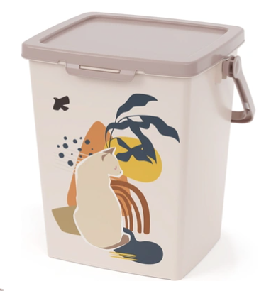 Купить alta Сats контейнер с замком пластиковый для корма для собак и кошек, белый