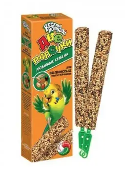 Купить ЗООМИР Веселый попугай семена сухой корм для волнистых попугаев, палочки