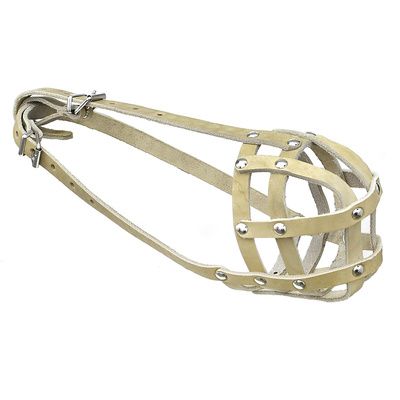 Купить tappi Одри амуниция намордник из натуральной кожи для собак, белый