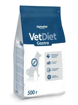 Купить alphapet vet diet gastro сухой корм для взрослых собак всех пород при острых расстройствах пищеварения, в реабилитационный период и при истощении