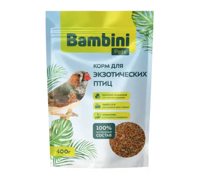 Купить bambini pets Сухой корм для экзотических птиц