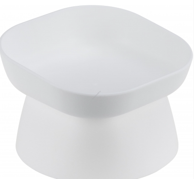 Купить homepet frost touch миска пластиковая на подставке квадратная для кошек и собак, белая