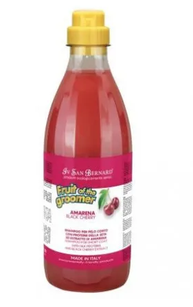 Купить iv san bernard fruit of the grommer black cherry шампунь для короткой шерсти с протеинами шелка для собак
