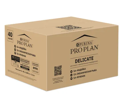 Купить pro plan adult delicate digestion влажный корм для взрослых кошек с чувствительным пищеварением (с индейкой, ягненком, океанической рыбой в соусе)
