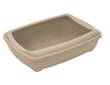 Купить yami-yami туалет для кошек глубокий, большой, бежевый