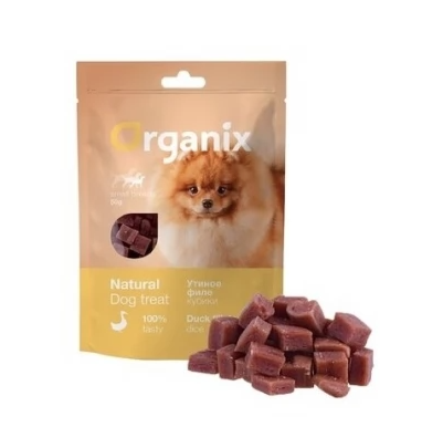 Купить organix лакомства лакомство для собак малых пород «Утиные кубики» мясо 100%