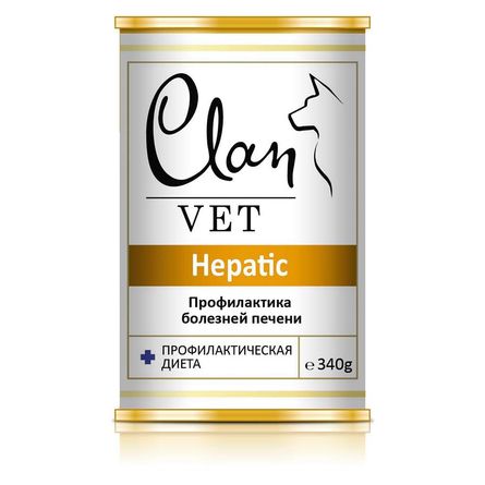 Купить clan vet hepatic консервы для собак для профилактики болезней печени