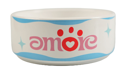 Купить mr.kranch Чао Белла миска керамическая для собак, голубая