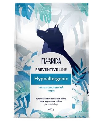 Купить florida preventive line hypoallergenic сухой гипоаллергенный корм для взрослых собак всех пород