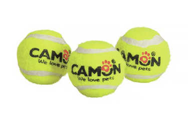Купить camon Игрушка для собак Мяч теннисный с пищалкой
