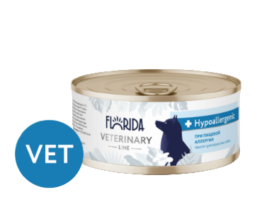 Купить florida vet hypoallergenic, консервы для взрослых собак при пищевой аллергии