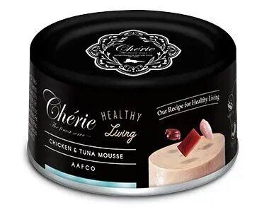 Купить pettric cherie healthy living влажный корм для взрослых кошек Мусс из курицы и тунца (банка)