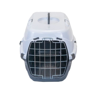 Homepet переноска для собак и кошек серо-белая