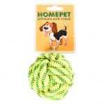 Купить homepet seaside игрушка для собак узел из каната желто-синий