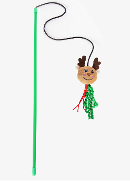 Mr.Kranch Игрушка-дразнилка для кошек Олень плюшевый с кошачьей мятой