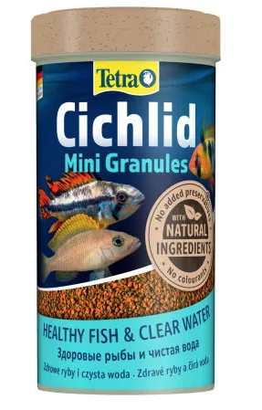 Купить tetracichlid mini granules корм для небольших цихлид в гранулах