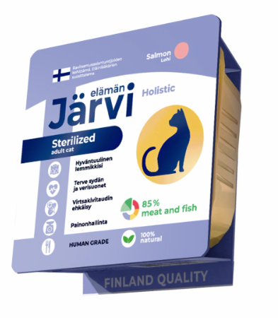 Купить jarvi Паштет для стерилизованных кошек с лососем (ламистер)