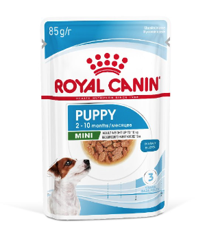 Royal Canin Mini Puppy влажный корм для щенков мелких пород в соусе (пауч)