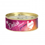 Delish premium консервы для кошек индейка