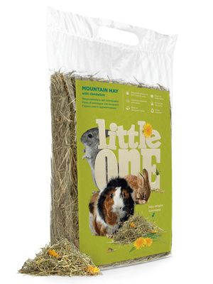 Купить little one горное сено с одуванчиком для грызунов, непрессованное