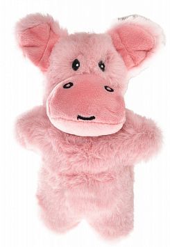 Homepet игрушка для собак бегемотик плюш с пищалкой