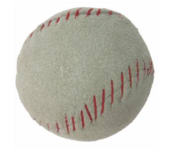 BOW WOW игрушка для собак мягкий замшевый кожаный мяч с наполнителем белый