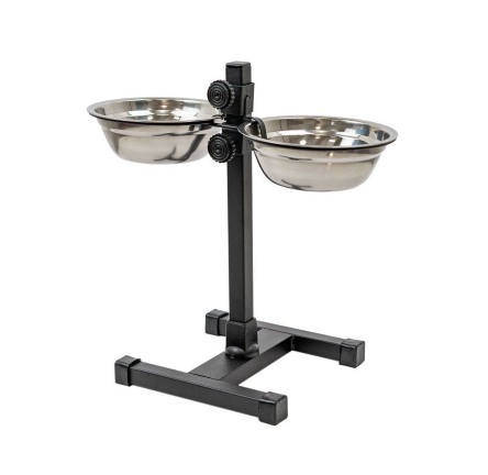 Купить homepet металлическая регулируемая подставка с мисками для собак и кошек