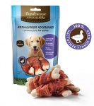 Деревенские лакомства лакомство для щенков кальциевая косточка с уткой