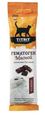 TiTBiT гематоген для кошек мясной classic