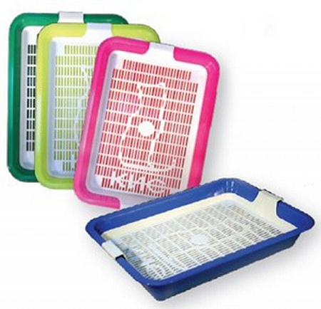 Купить СКИДКА zooexpress туалет для кошек "Кис" малый с сеткой