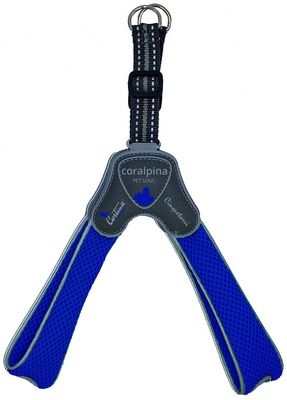 Купить cortina (coralpina) мягкая шлейка для собак "Супер Комфорт", неоновый синий