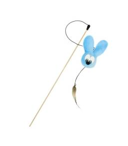 Купить gosi Игрушка для кошек Дразнилка МехоЗаяц Кэнди голубой