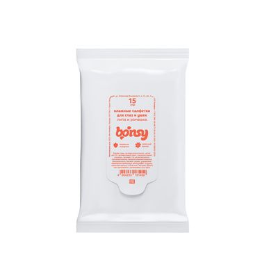 Купить bonsy влажные салфетки для ухода за глазами кошек и собак, с ароматом липы и ромашки