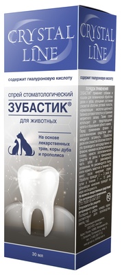 Купить apicenna зубастик спрей для чистки зубов для кошек и собак (crystal line)