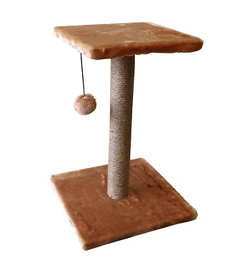 ZOOexpress когтеточка с полкой для кошек, джут