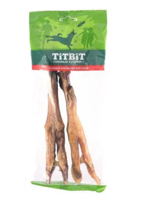 Купить titbit лакомство для собак нога баранья, вяленые, 2шт