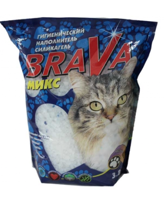 Купить brava Микс-С Наполнитель для кошек силикагелевый