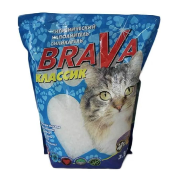 Купить brava Классик Наполнитель для кошек силикагелевый