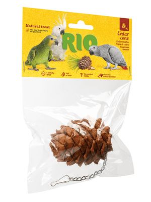 Купить Рио лакомство-игрушка кедровая шишка для крупных и средних попугаев